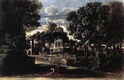 Landscape with the Gathering of the Ashes of Phocion by his Widow af